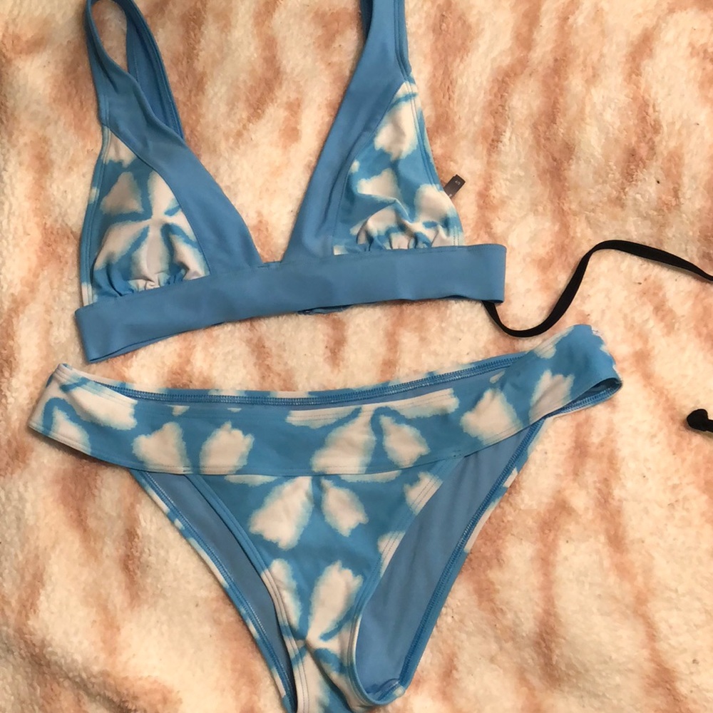 Aerie Blue Tye-dYe Bikini